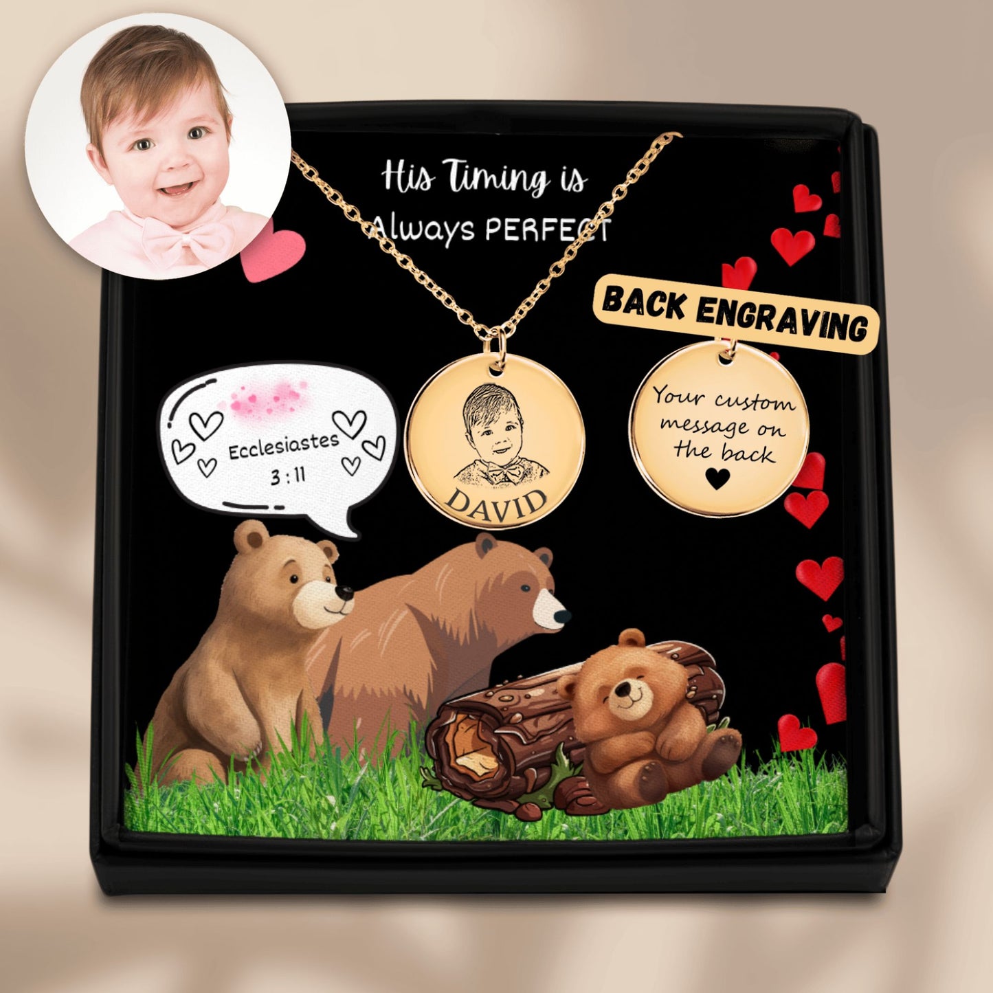 Baby Portrait Necklace