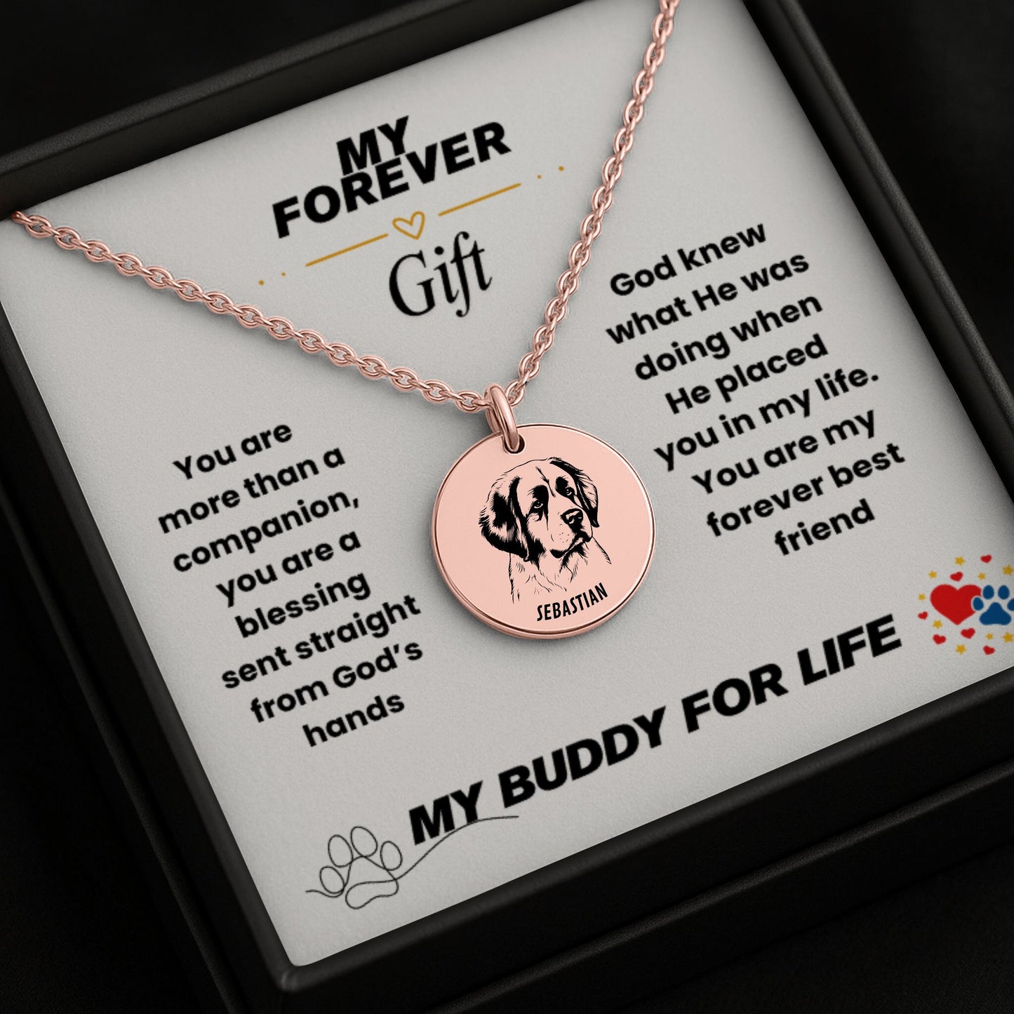 Personalized Actual PHOTO My Forever Best Friend Coin Necklace