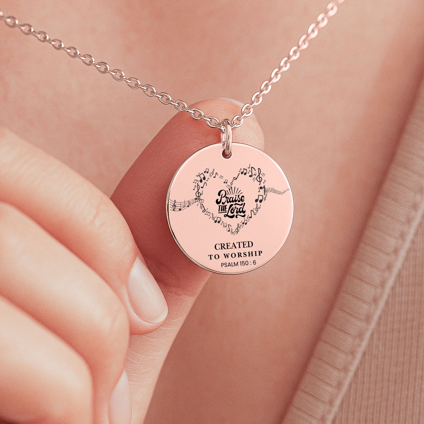 Created to Worship, Psalm Necklace