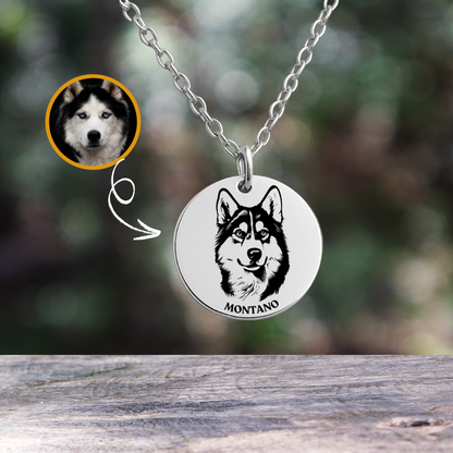 Personalized Actual PHOTO My Forever Best Friend Coin Necklace