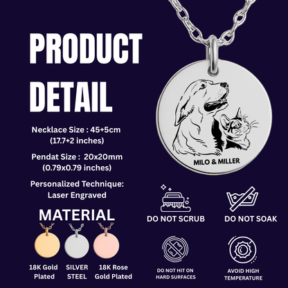 Personalized Actual PHOTO My Forever Best Friend Coin Necklace