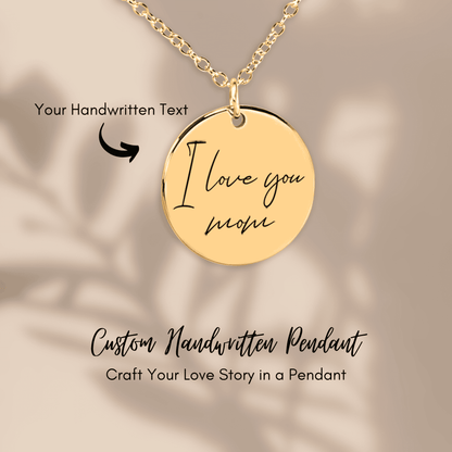 Actual Handwritten Necklace