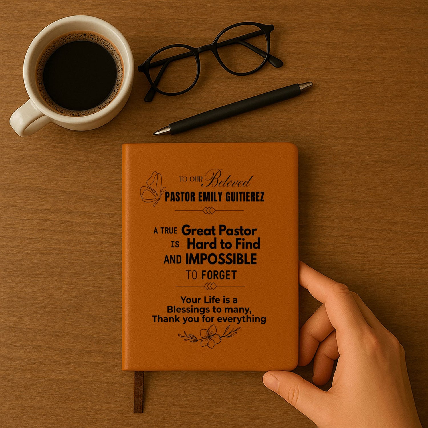 To The Great Pastor Personalized Journal