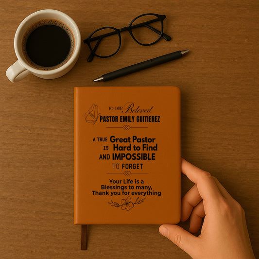 To The Great Pastor Personalized Journal