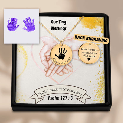 Actual Hand Print Necklace