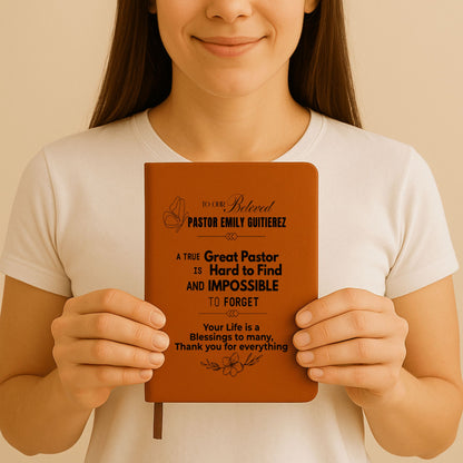 To The Great Pastor Personalized Journal