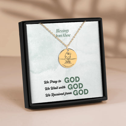 Baby Birth Details Necklace