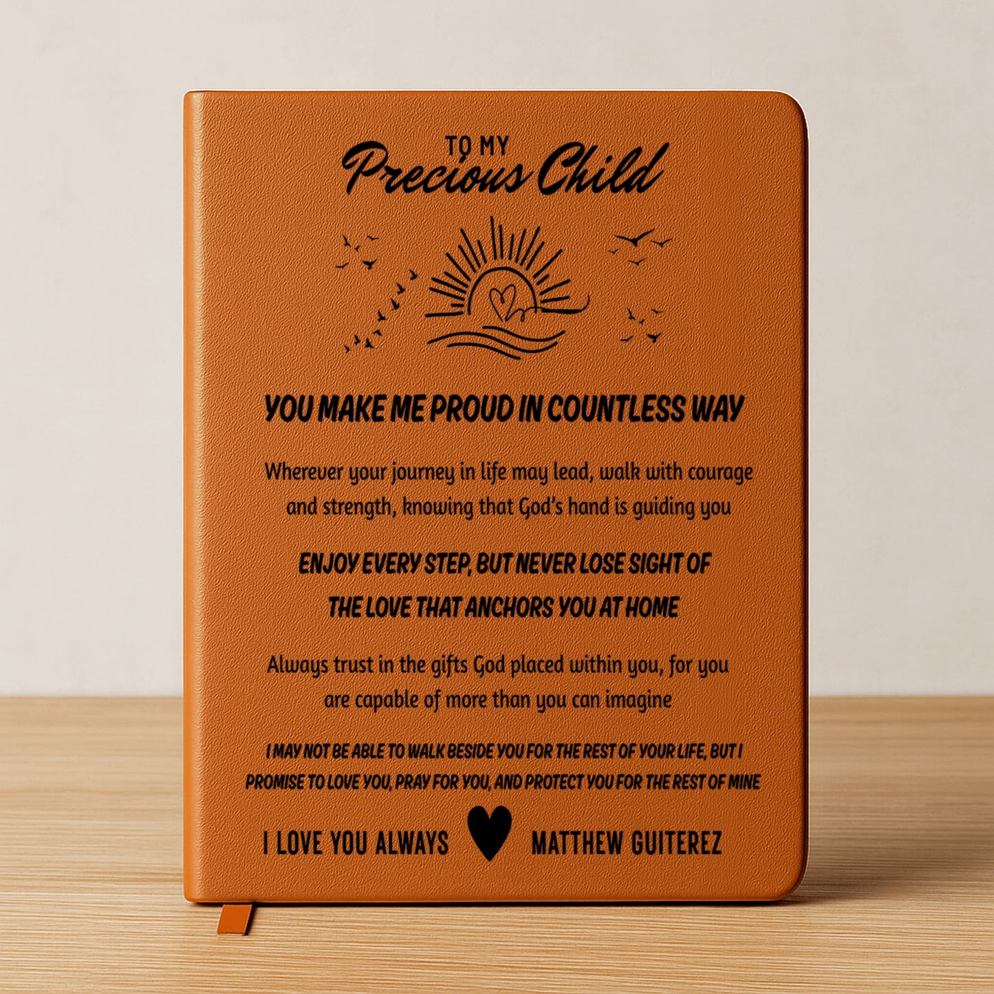 To My Child, Personalized Journal