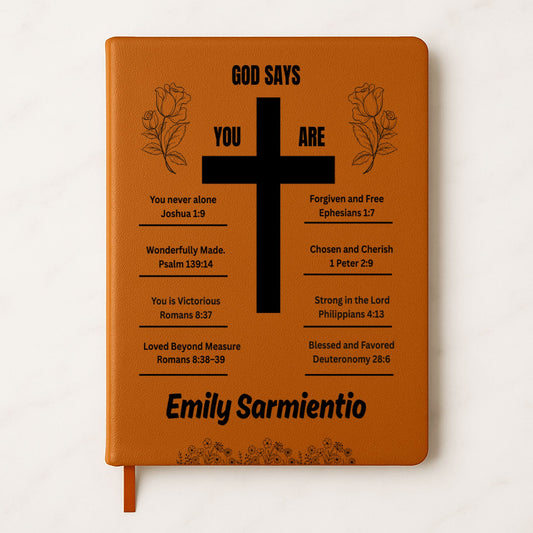 God Says You are, Personalized Journal