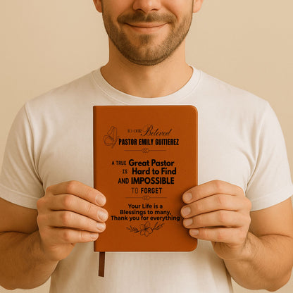 To The Great Pastor Personalized Journal