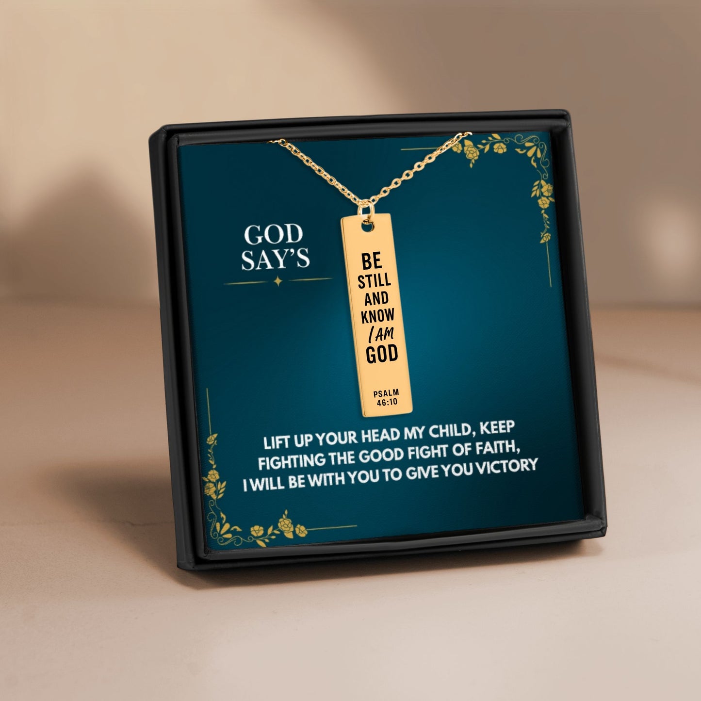 Be Still and Know, Necklace