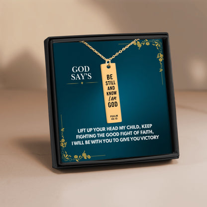 Be Still and Know, Necklace