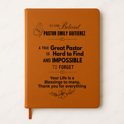 To The Great Pastor Personalized Journal