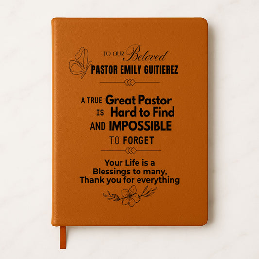 To The Great Pastor Personalized Journal