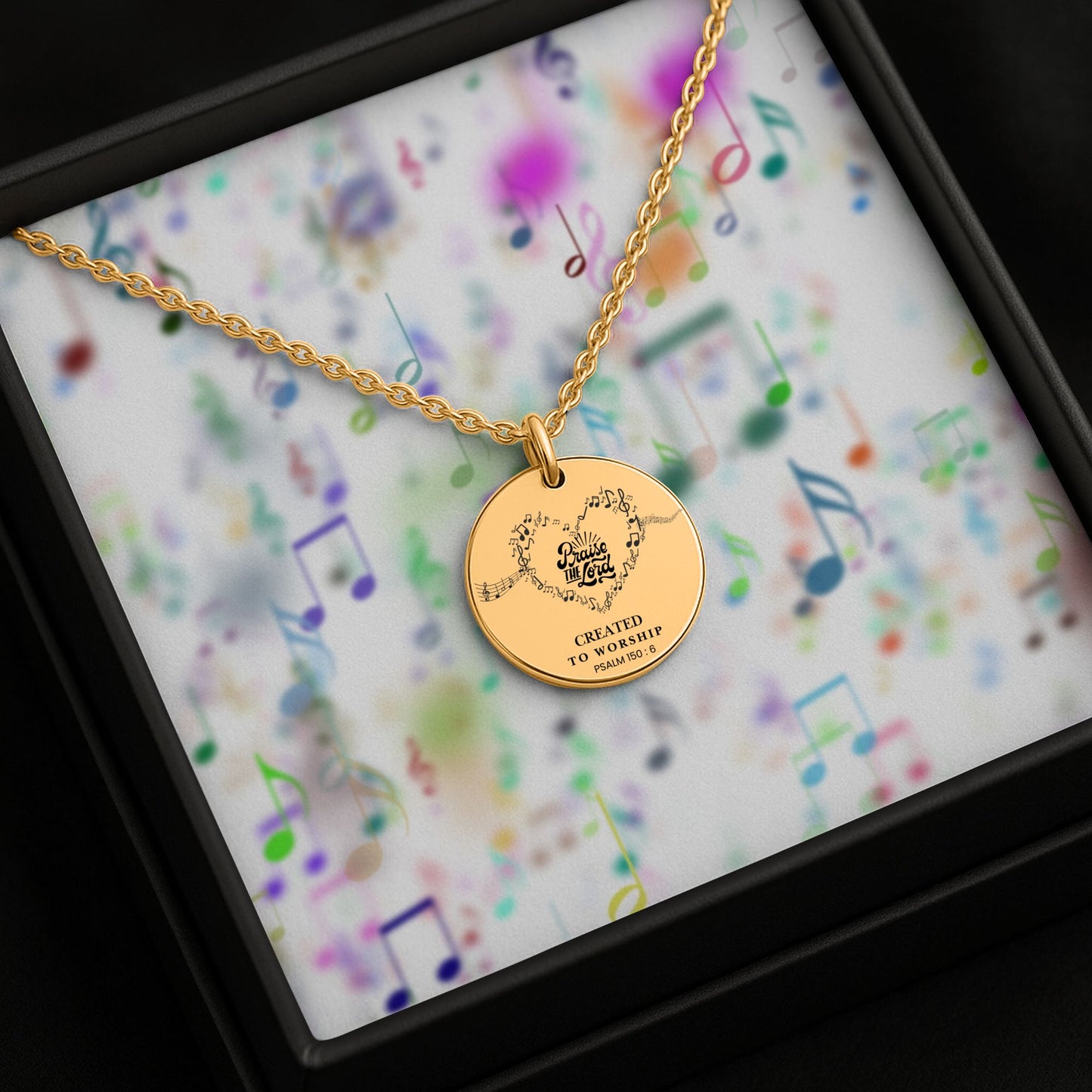 Created to Worship,  Psalm  Necklace