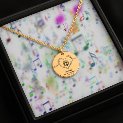 Created to Worship,  Psalm  Necklace