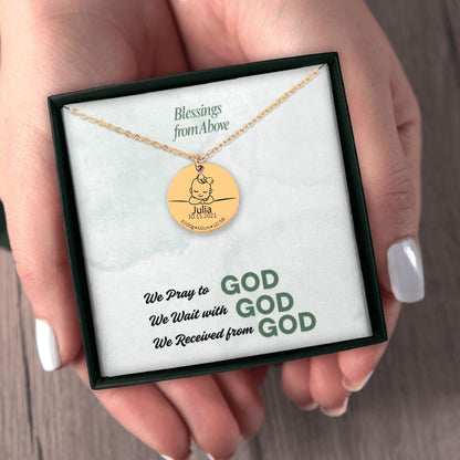 Baby Birth Details Necklace