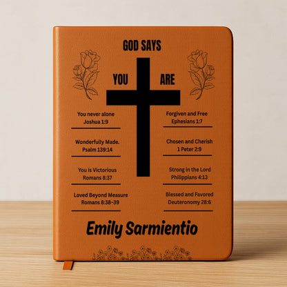 God Says You are, Personalized Journal