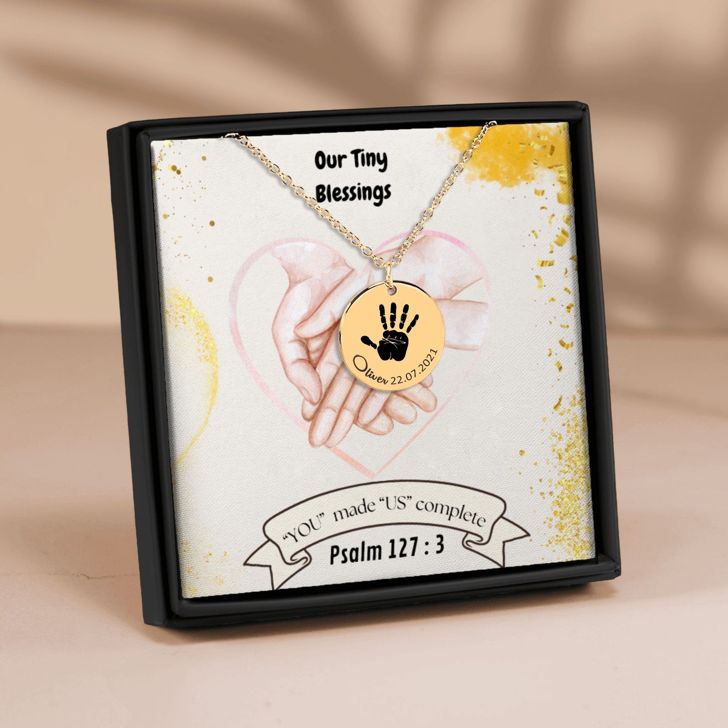 Actual Hand Print Necklace